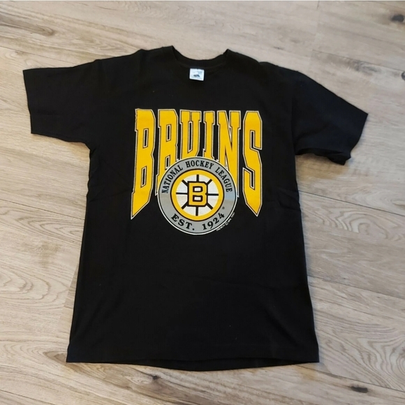 Vintage Original 90's Boston Bruins T Shirt Large - Picture 1 of 5